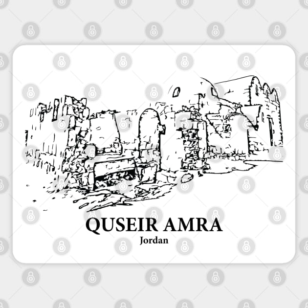 Quseir Amra - Jordan Magnet by Lakeric